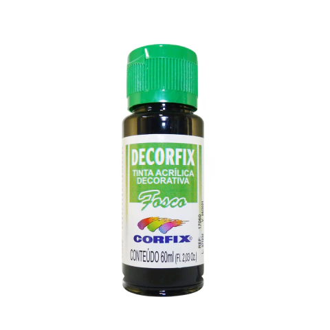 Decorfix Acrílica Fosca 321 - Preto 60ml