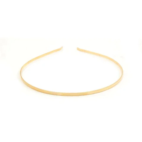 Tiara Para Cabelo Metal 4mm - Dourada