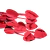 Imagem do Cortina Decorativa de Coração PVC 1x2m Vermelho