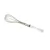 Batedor De Ovos De Aço Inox Com Cabo Plástico Bambu Transparente 24cm