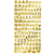 Alfabeto Glitter Adesivo Ouro AD112-1