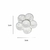 Aplique Resina Kit Com 3 Flores 316- LL