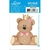 Aplique em Papel e MDF Litoarte Ursa de Coroa Rosa - APM8-0630 - comprar online