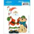  Aplique Natalino Papel MDF Litoarte Papai Noel Cachorro APMN12-005 Darlene Artesanatos