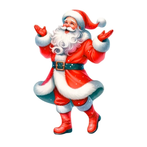 Aplique em Papel e MDF Litoarte Papai Noel Simpático - APMN8-207 - comprar online