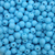 Bola Plástica Leitosa Passante 08mm Azul Bebê 20g