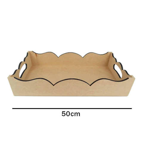 Mdf Cesto Retangular Grande 50x31x8cm