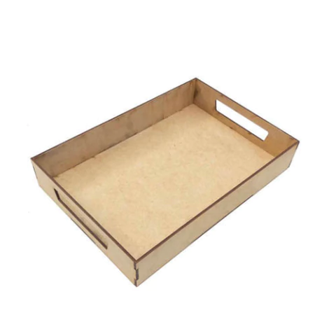 Bandeja Retangular 4mm MDF - 30x20x4cm - comprar online