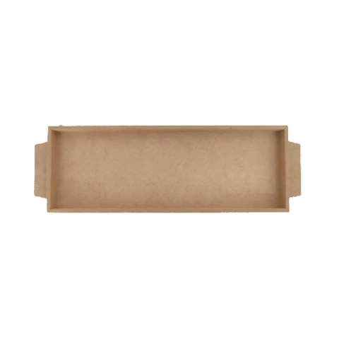 Cesta MDF retangular com pegador - 24x11,5cm