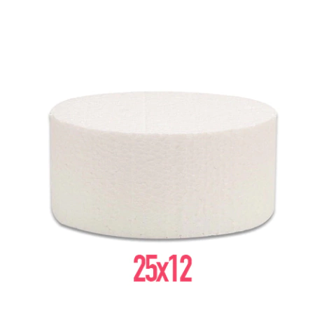 Isopor Disco Base Para Bolo 25X12CM DV
