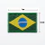 Aplique Termocolante Bordado Bandeira do Brasil 7 x 4,5 cm - Darlene Artesanatos