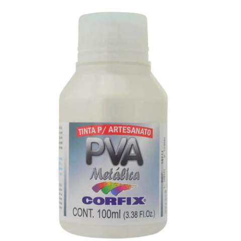 Tinta PVA Metálica 100ml Corfix - 391 Branco