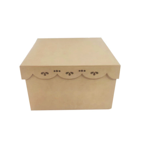 Mdf Caixa Tampa Trabalhada - 20x20x12,5cm