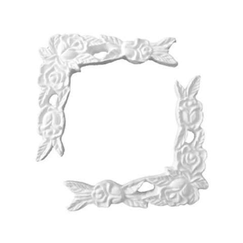 Cantoneira em Resina - Flor Grande com 2 unidades 11cm 040-LL