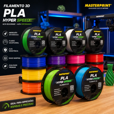 Filamento 3D PLA 1,75mm Hyper Speed - Masterprint
