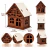 Mdf Mini casa Enxaimel 02 - 9 x 7 x 5,5 cm - comprar online