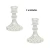 Kit Castiçal de Vidro Para Vela 12,5 cm Luxo - 2 unidades
