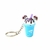 Chaveiro Milk Shake Azul 5cm Unidade