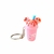 Chaveiro Milk Shake Rosa 5cm Unidade