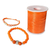 Cordão de Cetim Rabo de Rato 1mm Laranja Neon Darlene Artesanatos