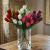 Buquê Tulipa 30cm Marsala na internet