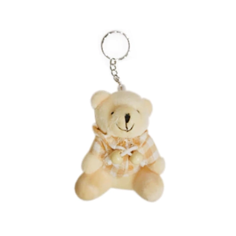 Chaveiro de Pelúcia Urso Blusa Xadrez