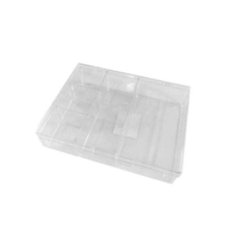 Caixa Organizadora 6 Divisorias Acrilica - 14x10,5cm