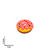 Aplique Emborrachado Donuts Rosa 2 - Unidade