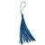 Pingente Franja 13cm Azul Unidade - comprar online
