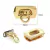 Fecho de Bolsa Torniquete Dourado 29mmX16mm Unidade