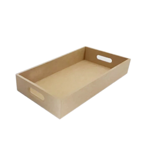 Bandeja 3mm Lisa Retangular Com Pegador G 35X25X8cm