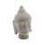 Decoração De Concreto Buddha Cabeça Cinza 9,5x9,5x16,5cm