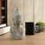 Decoração De Concreto Buddha Corpo Cinza 10,5x8,5x20cm