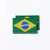 Aplique Termocolante Bordado Bandeira do Brasil 3 x 2 cm - 2 unidades - comprar online