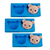 kit Moldes Silicones Rosto Urso 2 Cavidades - 3 Peças