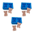 Kit Molde Silicone Urso 2 Cavidades - 3 Peças
