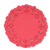 Papel Doily Rendado Vermelho 14cm Com 32 Peças