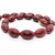 Fio de Pedras Resina Oval 39Cm Vermelho