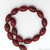 Fio de Pedras Resina Oval 39Cm Vermelho - comprar online