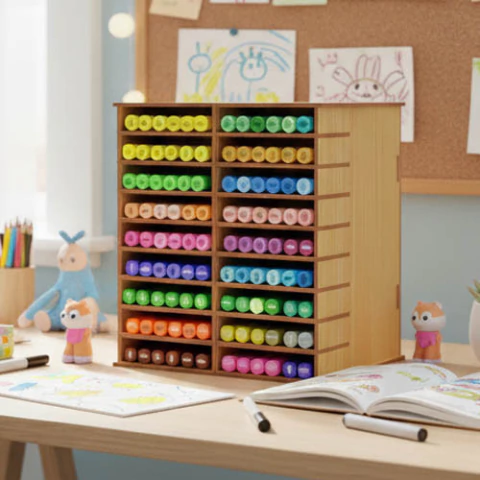 Expositor Para 120 Canetas Touch 22,1x14,5x21,1cm MDF - comprar online