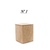 Pote C/Tampa MDF / 8x8x8cm - N*1