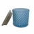 Enfeite Decorativo Pote Vidro com Tampa - Azul Bebê