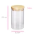 Pote de Vidro com Tampa de Bambu 700ml BF2982 - Darlene Artesanatos