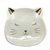 Prato Decorativo em Cerâmica Gatinho Branco 12cm