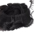 Fita Renda Jabot Organza Plissada 45mm - 1 Metro Preto