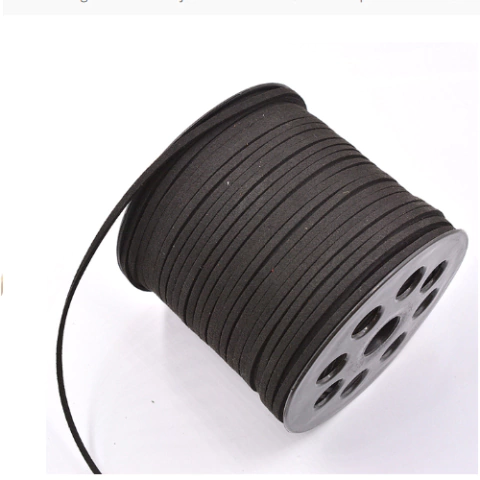 Fio Camurça 3mm 1 Metro - Preto