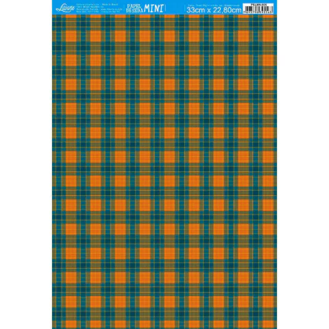 Papel de Seda Mini Natal - Xadrez Escocês PSLMN-005 - comprar online