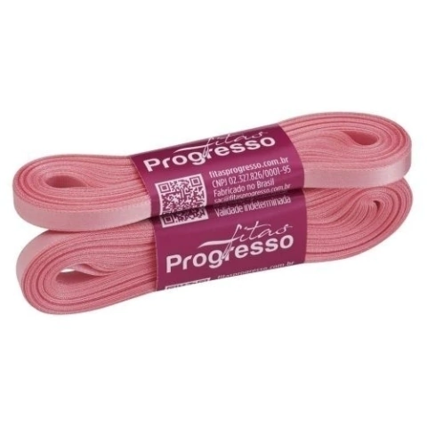 Fita de Cetim Simples N001 7mm Cor 209 Rosa Pétala Darlene Artesanatos