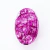 Pedra Marmorizada Oval 25x16mm Rosa Unidade