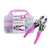 Kit Alicate Aplicador de Ilhós Rosa Crop a Dile Maleta - WER015